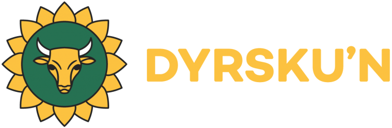 Dyrsku'n-logo gul